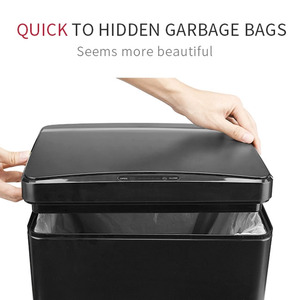<span class=keywords><strong>Poubelle</strong></span> électrique automatique intelligente en acier inoxydable, sans contact, 40 l, livraison gratuite, OEM ODM - Product Image 2