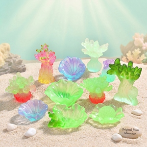Prodotto di Tendenza 2026: Decorazione per Acquario in Resina Luminosa al Buio, Corallo Vibrante, Submarine Core Azure Reverie, Stile Cottagecore - Product Image 1
