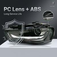 Vente flash : Ensemble de phares LED pour Audi A4L S4 RS4 B8.5 2013-2016, phare avant, projecteur DRL, éclairage automobile
