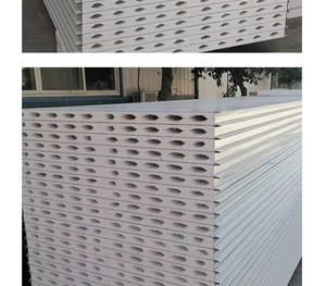 Paneles sándwich de pared de partición de aislamiento de techo de placa de acero moderna ligera Panel de purificación de lana Thiooxigenase Clean - Product Image 2