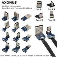 FFC Tip-C USB-A Mini Mikro USB Adaptör Uzatma Şerit Kablosu 90 FPV İnce Düz Yumuşak Esnek FPC Şarjlı Fırçasız El Tipi