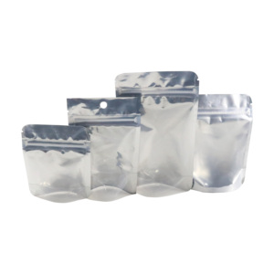 Custom printed mylar bags with zipper packaging bag Resealable Matte Black smell proof