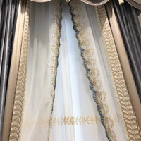 Rideau de porte avec broderie en macramé et dentelle, de haute qualité, romantique royal, rose, gris