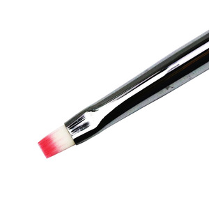 Pinceau de luxe pliable en nylon pour nail art, stylo plat à gel ondulé avec manche gravé pour la création de motifs floraux en gel UV - Product Image 2