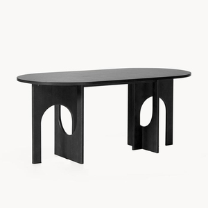 JINS Mobilier de maison moderne à bas prix et à forte demande Taille personnalisée Table rectangulaire en dalle de bois pour restaurant en noyer massif - Product Image 3