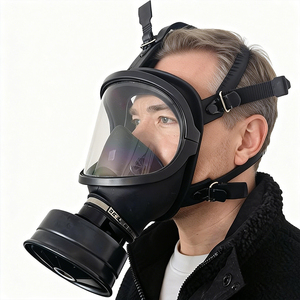 หน้ากากป้องกันแก๊สแบบเต็มหน้า Bofeite วัสดุซิลิโคน ใช้ซ้ำได้ ล้างทำความสะอาดได้ รุ่น FM14 ป้องกันแก๊สกรด พร้อมไส้กรองเปลี่ยนได้ คุณภาพสูง - Product Image 4