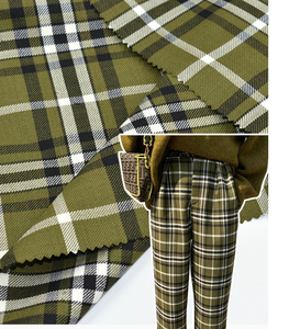 50% Len 300gsm Mềm Tweed Kiểm Tra Vải Cho Phù Hợp Với Dresses Jumper Siêu Merin Áo Khoác Blazer Quần - Product Image 6