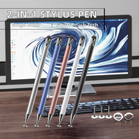 Pena Stylus 2-in-1 Ujung Logam Laris untuk Apple Android Harga Grosir Pabrik untuk Layar Sentuh Pad dan Tablet