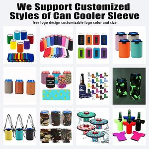 Logo personnalisé imprimé fermeture éclair long cou porte-bouteille court Coozies néoprène Champagne vin bière bouteille refroidisseur <span class=keywords><strong>couverture</strong></span> manchon - Product Image 5