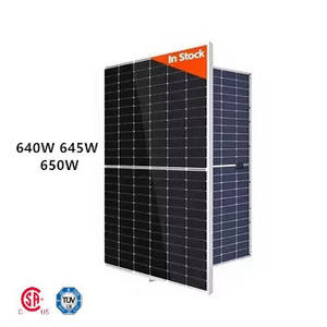 Modules solaires bifaciaux Sunplus Stable 640W 645W 650W pour projets solaires en serre avec garantie de 25 ans - Product Image 1
