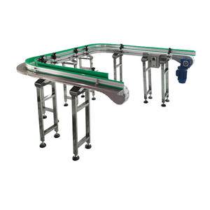 Focusmachines Fabrieksprijs 180 Graden Draaiend Food Grade Pom Modulaire Transportband Roestvrijstalen Frame Flessenband - Product Image 2