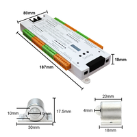 Contrôleur intelligent d'éclairage d'escalier DC12V 24V, capteur de mouvement LED à induction, contrôleur d'escalier à 32 canaux