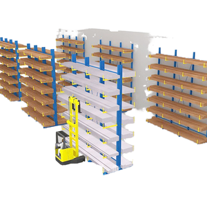 Steel Pipe Warehouse <b>Storage</b> Rack Heavy Duty Cantilever <b>Racking</b> with Corrosion Protection - Product Image 1
