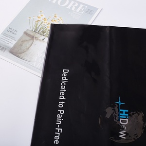 Poignée custpm shopping sac en plastique noir marché spot - Product Image 3