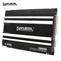 Amplificateur Professionnel de Voiture en Gros 12V 5800W Classe AB Gamme Complète Amplificateur de Puissance Audio 4 Canaux pour Voiture