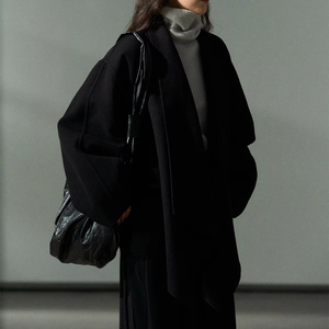 <span class=keywords><strong>Cappotto</strong></span> lungo in lana Double-faced autunno nuovo stile <span class=keywords><strong>cappotto</strong></span> pendolare <span class=keywords><strong>senza</strong></span> colletto da donna - Product Image 2