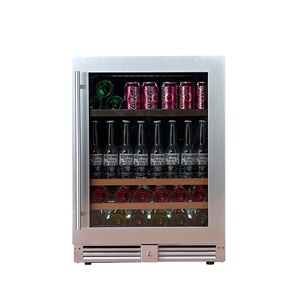 Edelstahl Elektrischer Konstanttemperatur-Bierkühler Freistehender Glastür-Kühlschrank für Haushalt und Hotel mit Glasschubladen - Product Image 6