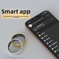 Anillo Inteligente R7, Éxito de Ventas Transfronterizo, Monitoreo de Frecuencia Cardíaca y Oxígeno en Sangre, Seguimiento de Ejercicio, Control por Gestos, Transmisión de Video
