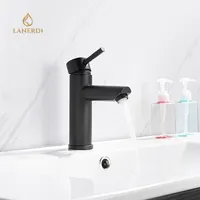 China Single Handle Black Paint Durable Basin Mixer Tap Faucets