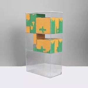Đứng trong suốt Acrylic ba lớp cổ điển Bộ sưu tập hiển thị tủ truy cập hàng hóa trong suốt Acrylic hiển thị - Product Image 5