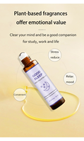 Mélange d'huiles essentielles pures de lavande et de bois de santal 10 ml pour un bon sommeil |   Application roll-on pour la relaxation nocturne et la régénération énergétique