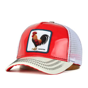 <span class=keywords><strong>Gorra</strong></span> <span class=keywords><strong>de</strong></span> Camionero <span class=keywords><strong>de</strong></span> Malla <span class=keywords><strong>de</strong></span> 5 Paneles al por Mayor con Parche <span class=keywords><strong>de</strong></span> Cuero PU y Bordado <span class=keywords><strong>de</strong></span> <span class=keywords><strong>Gallo</strong></span> Personalizado con Tu Logo - Product Image 3