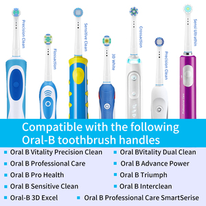 Yabeikang 16 pièces pour têtes de <span class=keywords><strong>brosse</strong></span> <span class=keywords><strong>à</strong></span> dents électriques <span class=keywords><strong>Oral</strong></span> <span class=keywords><strong>B</strong></span>, remplacement, 4 modes de nettoyage, nettoyage sensible, poils doux, multi-angles - Product Image 2