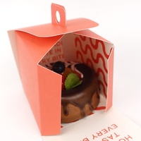 Boîte d'emballage en papier alimentaire personnalisée pour cupcakes individuels, mini gâteaux et muffins
