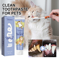 Dentifrice OEM personnalisé pour animaux de compagnie, produits de nettoyage pour chats et chiens, soin buccal et des gencives, prévention du tartre, dentifrice comestible pour chats