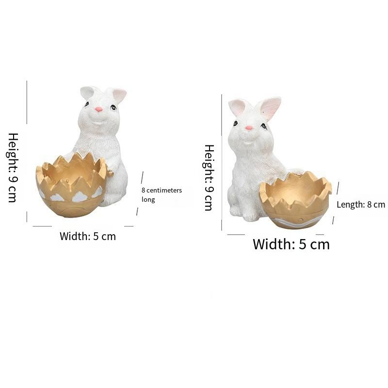 เปลือกไข่กระต่ายคู่หนึ่ง