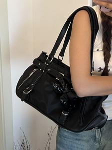 Structured <b>Mini</b> Square Bag With Leather Buckle And Studs Hard Base - Product Image 5