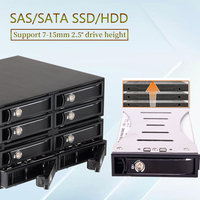 Rak Mobile Enclosure 8-Bay 2.5 Inch Hot Swap Backplane SATA SAS SSD Mini-SAS SFF-8643