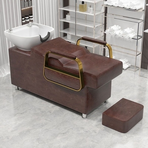 Cheap Hot Selling Modern Leather Shampoo Chair & Shampoo <b>Bed</b> for Beauty Salon and Barbershop-Durable Comfortable - Product Image 3