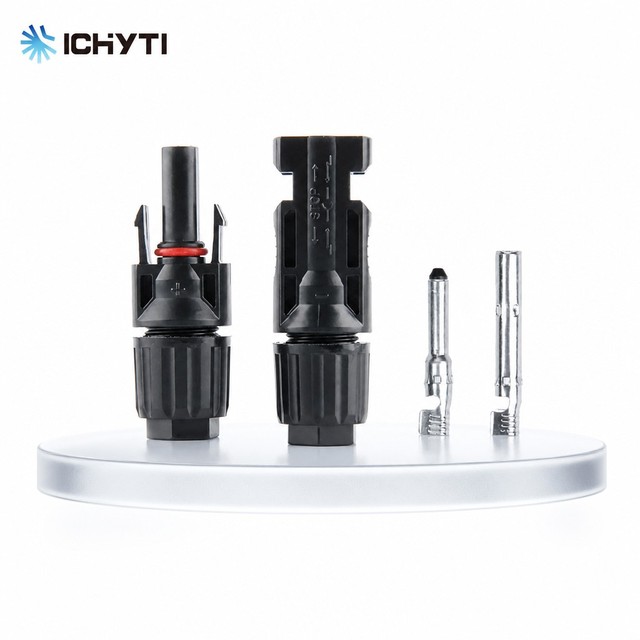 1500V DC Solar Connector IP67 IP68 Waterproof MC4 Compatible Male Female Pair for Solar Panel System Wire Connection