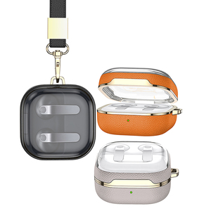 360 °   Étui de protection complet pour écouteurs <span class=keywords><strong>Samsung</strong></span> Buds 4 Buds 4 <span class=keywords><strong>Pro</strong></span> avec sangle, ensemble complet, étui en cuir PU pour écouteurs - Product Image 2
