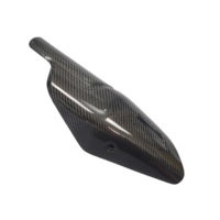 Cache-tuyau d'échappement en fibre de carbone 3K 100% sèche pour moto CFMOTO 450 SR