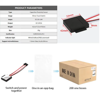 Interrupteur tactile intelligent à bouton unique SL DC12V 5A 60W avec variateur de luminosité et indice de protection IP20 pour éclairages LED à miroir au mercure de 1 à 6 mm