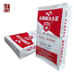 Customizable Empty Polypropylene Woven Cement Sacks Cement Bag 20 25 50kg Packaging Bags For Plaster Putty Tile Glue