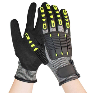 Industrial Sandy Nitrilo Recubierto HPPE Nylon Spandex Tejido Anti Corte Nivel 5 Seguridad Trabajo Anti Impacto Guantes para hombres de trabajo - Product Image 2