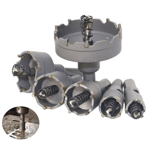 1 Pezzo Fresa a Tazza con Punta in Carburo TCT, Set di Punte da Trapano da 15-100mm, Taglierina a Tazza per la Foratura di Acciaio Inossidabile, Metallo e Leghe - Product Image 1