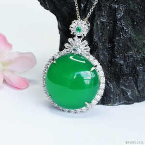 Colgante de Calcedonia Verde Estilo Chen Meng 2026, Ágata Redonda de la Suerte, Venta al por Mayor de Fábrica S4080901l - Product Image 2