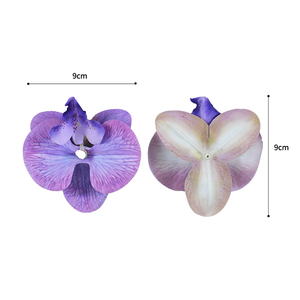 ดอกกล้วยไม้ฟาแลนนอปซิสเทียมสัมผัสเหมือนจริง ทำจากยางลาเท็กซ์ สำหรับตกแต่งบ้าน สำนักงาน งานแต่งงาน งานปาร์ตี้ ช่อดอกไม้ งานประดิษฐ์ DIY - Product Image 2