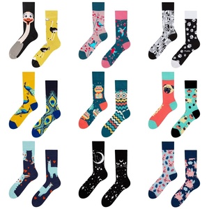 Nuovi Calzini Jacquard Divertenti con Motivi <span class=keywords><strong>Animali</strong></span> per Uomo e Donna, Calzini Invernali in Cotone Assorbente per Coppie - Product Image 2