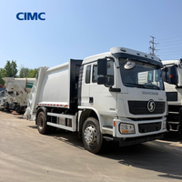 Camion Compacteur de Déchets CIMC 9m³ 7 Tonnes à Chargement Arrière Shacman L3000 Euro 2 LHD pour l'Algérie et l'Afrique