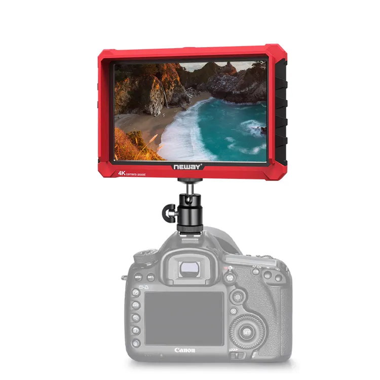 Monitor externo de cámara DSLR con pantalla de 7 pulgadas, barato, con HDM1, entrada y salida