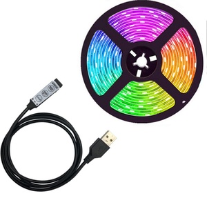 Hot Sale Popularity <b>Controllable</b> TV Backlight <b>RGB</b> Color Changing Light Strings Kit Smart Led Strip 5050 for PVC IP65 - Product Image 3