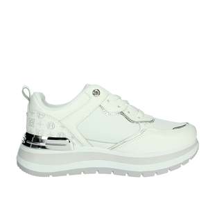 Sneakers pour femmes Laura Biagiotti 8918 en toile blanche, chaussures tendance - Product Image 4