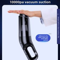 Aspirateur de voiture - Puissance d'aspiration ultra-forte, portable, double usage, pour la maison et la voiture, aspiration d'eau, rechargeable, autonomie de 20 minutes, pratique