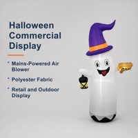 Décoration de jardin gonflable publicitaire fantôme d'Halloween avec souffleur d'air électrique pour la vente au détail et l'affichage extérieur
