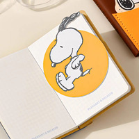 Cuaderno de Bolsillo Snoopy, Mini Diario Portátil con Ranura para Tarjetas, Bonito Libro de Notas, Papelería para Estudiantes